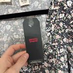 Levi's NWT Levi’s Square Neck Puff Sleeve Floral Crop Blouse - Size XL Photo 6