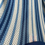 Solid & Striped  blue and white striped knit cover up polo Photo 10