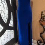 Boohoo  night strapless long dress with slit Photo 1