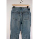 Free People Womens Jeans Blue Denim Cropped Tapered Medium Wash Zip Fly Size 27 Photo 6