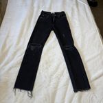 AGOLDE Cherie HIGH RISE STRAIGHT Fit Size 24x 29L Made in USA Black Photo 3