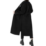 Disturbia Meltdown Oversized Coat with Brooch in Black size 16 NWT Missing Pin Photo 2