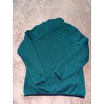 L.L. Bean Women's Sweater Fleece Snap Pullover Jacket Teal Blue Size Medium Photo 5