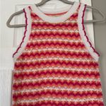 Loft  colorful knit scalloped tank sweater Photo 1