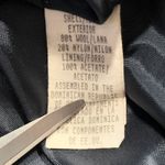 Vintage 90s Herman Kay Wool Blend Long Coat Navy Blue Size 6 Elegant Tailored Photo 11