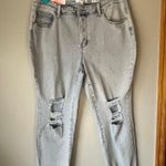 NWT! A Beautiful Soul Light Wash Distressed Cropped Jean Size 16 Blue Photo 12