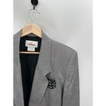 Worthington Skirt Suit Set Women 14 NWT Black Grey One Button Blazer Rayon Photo 3