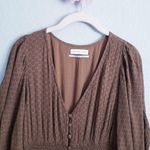 Urban Outfitters  Zimi Plunging Puff Sleeve Jumpsuit Photo 4