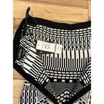 Bebe Bodycon Strapless Black white Geometric XS zip top dress New W/tags Photo 6