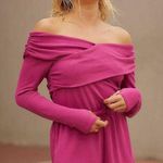 Free People Movement Love Spell One-Piece Small Pink Knit Romper Workout Stretch Photo 0