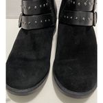 Clarks  Artisan Swansea Grove Motorcycle Biker Ankle Suede Heeled Boots Black 6.5 Photo 3