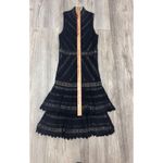 Alice + Olivia ‎ Azita Tiered Lace Fit-and-Flare Dress Size 0 Photo 6