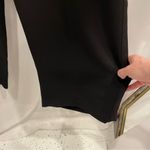 Lord and Taylor Vintage  wide leg flowy luxury dressy pants black tuxedo stripe Photo 4