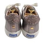 Keds Kate Spade Crew Kick 75 Shimmer Leather Sneakers WH65390 NEW Size 10M Gray Photo 4