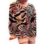 Philosophy di Lorenzo Serafini Animal Print Sweater Sz 46 US 10 / XL MSRP $1,135 Photo 9