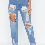 Nasty Gal Distressed Mom Jeans Photo 0