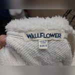 MERRY Fuzzy Sweater with Red and Green Sequin Design White Photo 10