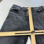 ZARA Jeans Womens 12 Midnight Black High Waist Skinny Raw Hem Cotton Photo 7