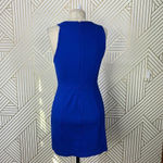 Halston Heritage Sleeveless Ponte Dress in Cobalt Blue Size US 2 Photo 6