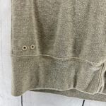 Converse  SMALL Cream Khaki Cowl Neck Knit Top Short Sleeve Blouse Photo 4