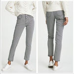 Joie  Aerindis Ankle Straight-Leg Jeans in Cadet Stripe Women's Size 26 Photo 2