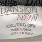 Danskin Now Womens Black Wihte Striped Athletic Lined Track Cropped Pants Capris PLus Size XXL 2XG 20 Polyester Lightweight Pockets Warm Up Gym Workout Photo 6