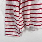 Levi's ‎ Striped Long Sleeve Top Red and White Cotton Blend Boxy Fit XL Photo 6