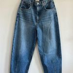 Ética Iris Relaxed Barrel Jean in Basalt, Size 29 Blue Photo 3