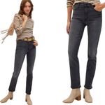 Mother Jeans Women 25 Washed Black Gray Mid Rise Dazzler Lighting Up Lanterns Photo 1