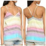 Mara Hoffman Gauze Rainbow Stripe Tank Top XS Photo 2