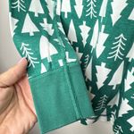 Hanna Andersson Organic Cotton Christmas Tree Pajama Top Green White Size S Photo 2