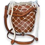 Steve Madden Mermaid Crossbody Bucket Satchel Cognac w/Adjustable Strap Photo 0