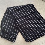 Shinestar Black/white Stripe Wide leg Pant L Photo 2