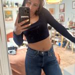 SheIn Navy  Cropped Long Sleeve Photo 0