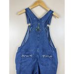 Christopher & Banks Womens Denim Overalls With Santa Embroidery Size M Y2K Photo 5