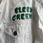 Everlane Custom made Philadelphia eagles white denim jacket Photo 1