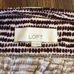 Ann Taylor  LOFT Two Piece Sleeveless Purple/Cream Blouse/Skirt Photo 1