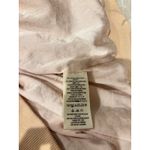 Free People  Blush Pink Linen Oversized Ruched Back Sleeves Bomber Jacket Large Photo 8