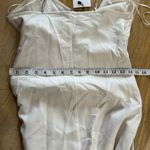 ZARA  sparkly strap midi dress in cream Photo 10