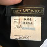 Jessica McClintock Black Velvet Wrap Scarf Long Formal USA Made Dressy Goth Photo 3