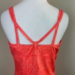 Mountain Hardwear  Dress Small Orange Floral A-Line Stretch Athletic Built In Bra Photo 5