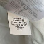 Banana Republic  Eyelet Maxi Skirt Floral Lined in New Off White Size LP NWT Photo 11