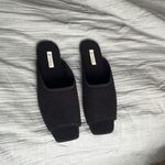 Vivaia square toed fluffy slides size 41 Black Photo 9