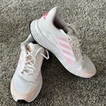 Adidas Light Motion Duramo Trainers / Running Shoes Women's Size 8 White & Pink Photo 0