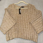 PaperMoon  Textured Tan Sweater Photo 0