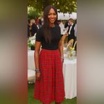 Preston & York Vintage Red Plaid Tartan Midi Skirt Med Pet Hong Kong Christmas Photo 13