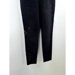 Soft Surroundings  Floral Embroidered Black Floral Pull on Skinny Jean Size XS Photo 3