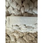 ZARA Crochet Fringe Boho Coastal Resort Cruise Hippie Shoulder Bag Cream Purse Photo 2