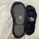 Chunky Faux Fur Fuzzy Black Slipper / Loafers Double Band US 8 Photo 4