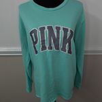 PINK - Victoria's Secret PINK Victoria’s Secret Glitter Logo Sweatshirt Size Medium Photo 0